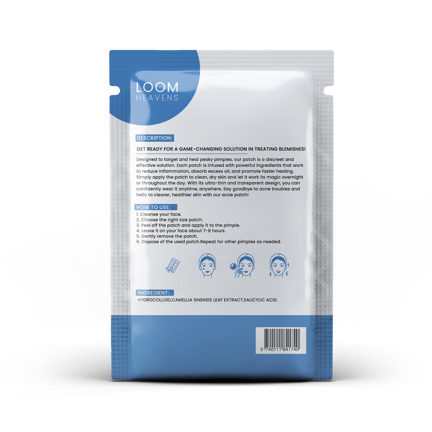 Loom Heavens-Invisible Spot Shield- 63 Hydrocolloid Pimple Patches