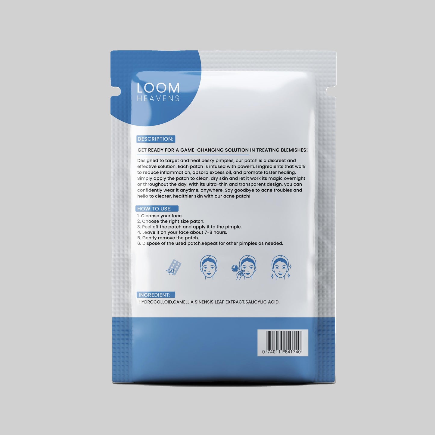 Loom Heavens-Invisible Spot Shield- 63 Hydrocolloid Pimple Patches